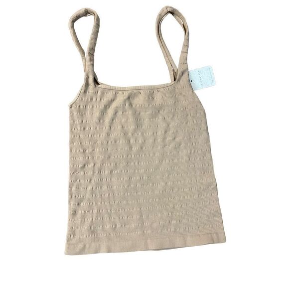Free People Intimately Free Women's Square One Seamless Cami size M/L NWT Nude - Picture 2 of 8